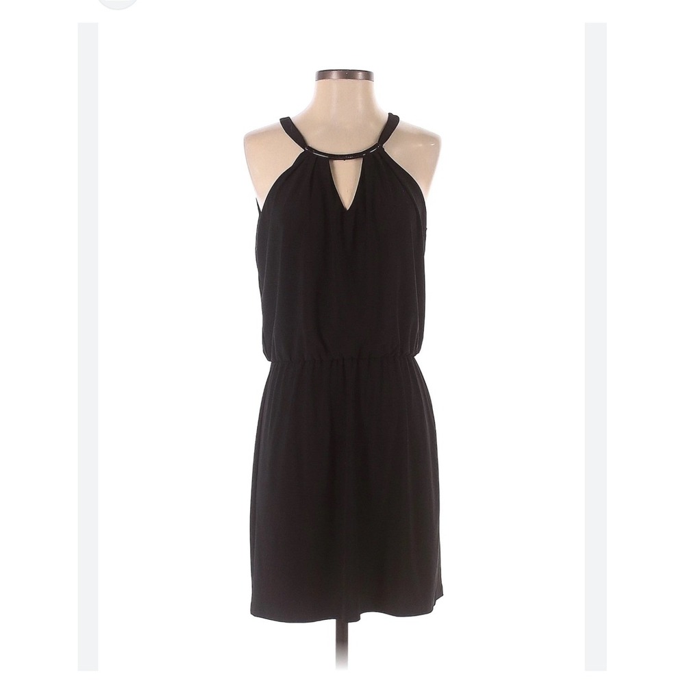 White House Black Market Romper W 14 Black Sleeveless Halter - Picture 1 of 7